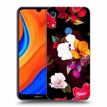 Picasee Huawei Y6S Hülle - Schwarzes Silikon - Flowers and Berries