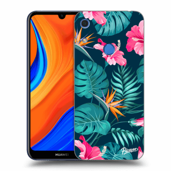 Hülle für Huawei Y6S - Pink Monstera