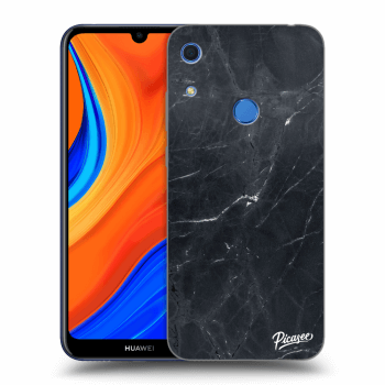 Picasee Huawei Y6S Hülle - Schwarzes Silikon - Black marble