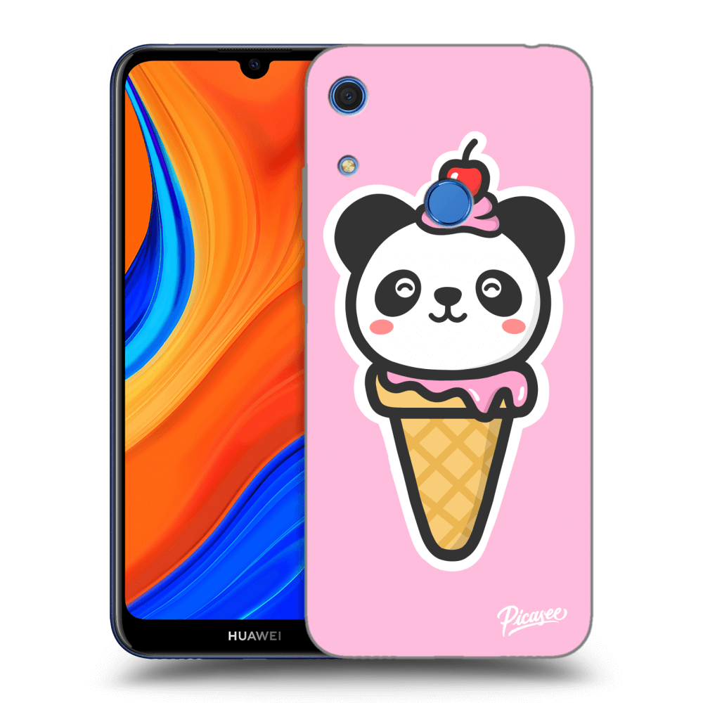 Picasee Huawei Y6S Hülle - Schwarzes Silikon - Ice Cream Panda