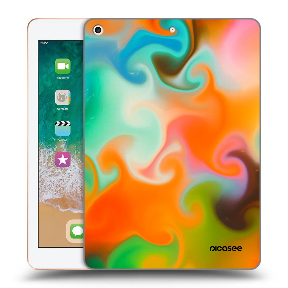 Picasee transparente Silikonhülle für Apple iPad 9.7" 2018 (6. gen) - Juice