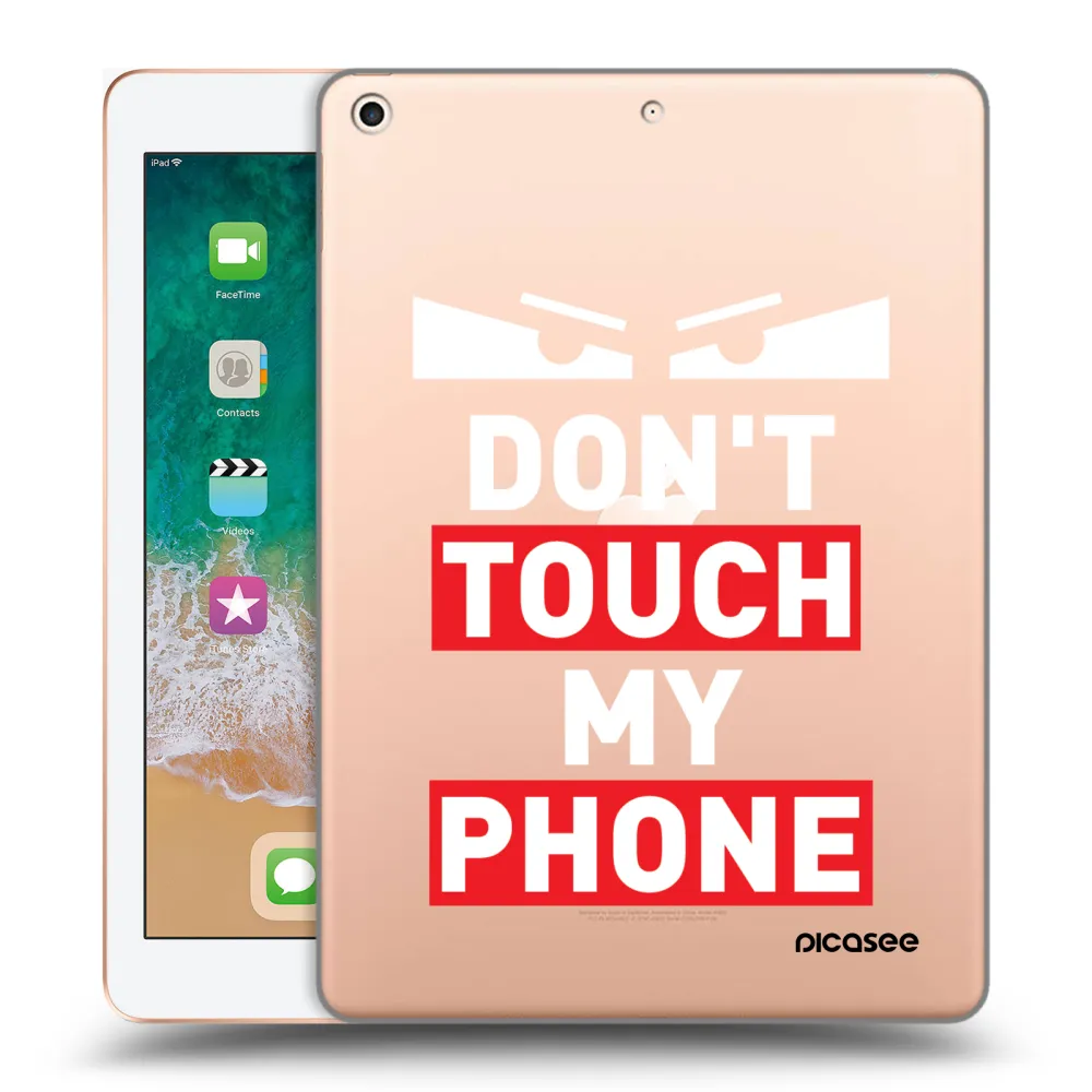 Picasee transparente Silikonhülle für Apple iPad 9.7" 2018 (6. gen) - Shadow Eye - Transparent
