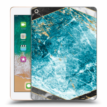 Hülle für Apple iPad 9.7" 2018 (6. gen) - Blue geometry