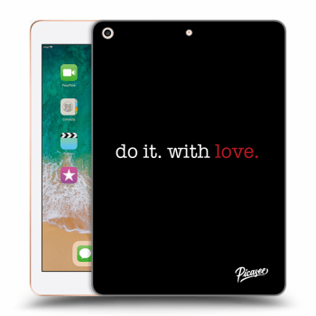 Picasee Schwarze Silikonhülle für Apple iPad 9.7" 2018 (6. gen) - Do it. With love.