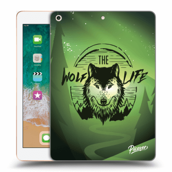 Picasee transparente Silikonhülle für Apple iPad 9.7" 2018 (6. gen) - Wolf life