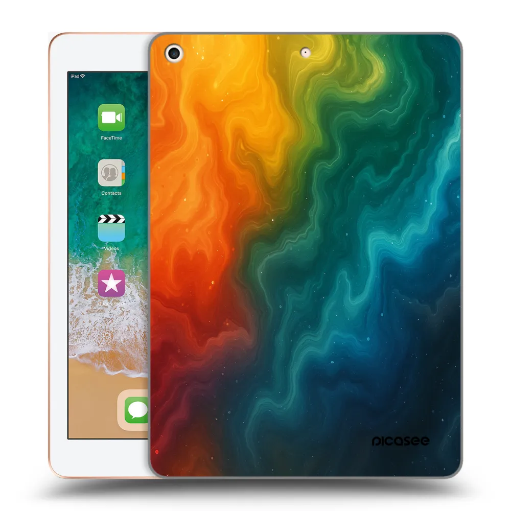 Picasee transparente Silikonhülle für Apple iPad 9.7" 2018 (6. gen) - Solar