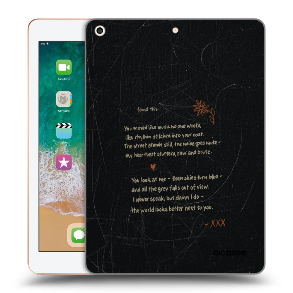 Picasee transparente Silikonhülle für Apple iPad 9.7" 2018 (6. gen) - POET