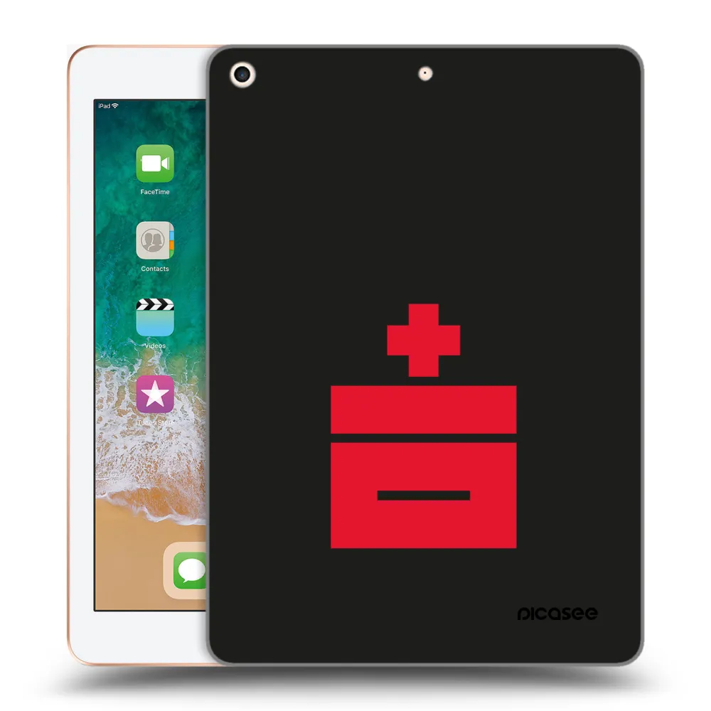 Picasee transparente Silikonhülle für Apple iPad 9.7" 2018 (6. gen) - Le Plastenciaga