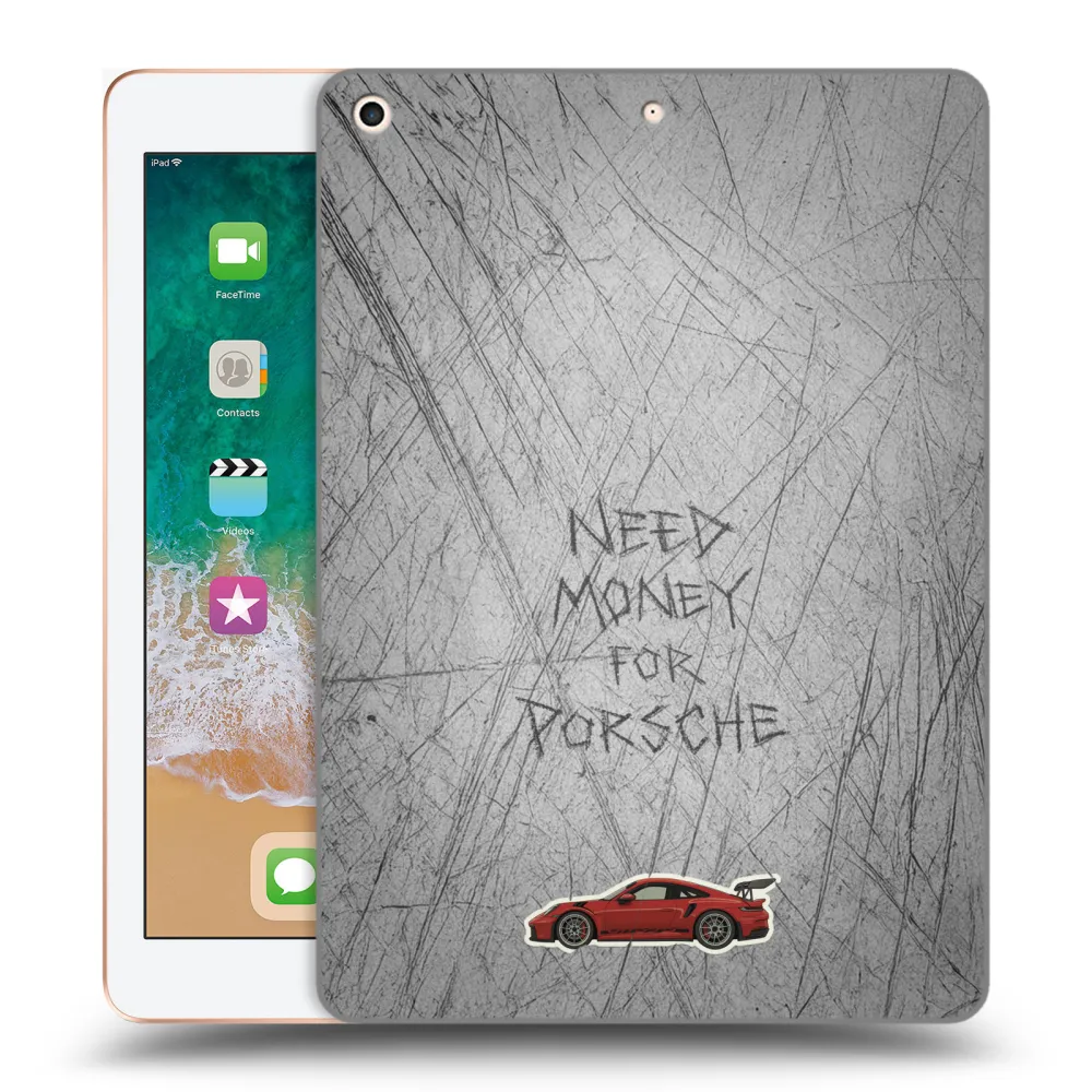 Picasee transparente Silikonhülle für Apple iPad 9.7" 2018 (6. gen) - Garage Scratch