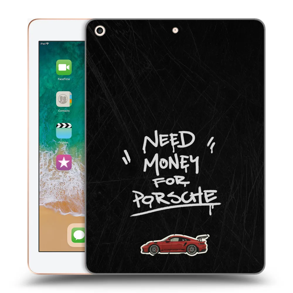 Picasee transparente Silikonhülle für Apple iPad 9.7" 2018 (6. gen) - Dark Racer