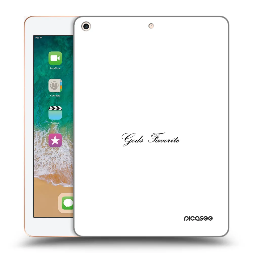 Picasee transparente Silikonhülle für Apple iPad 9.7" 2018 (6. gen) - Gods Favorite