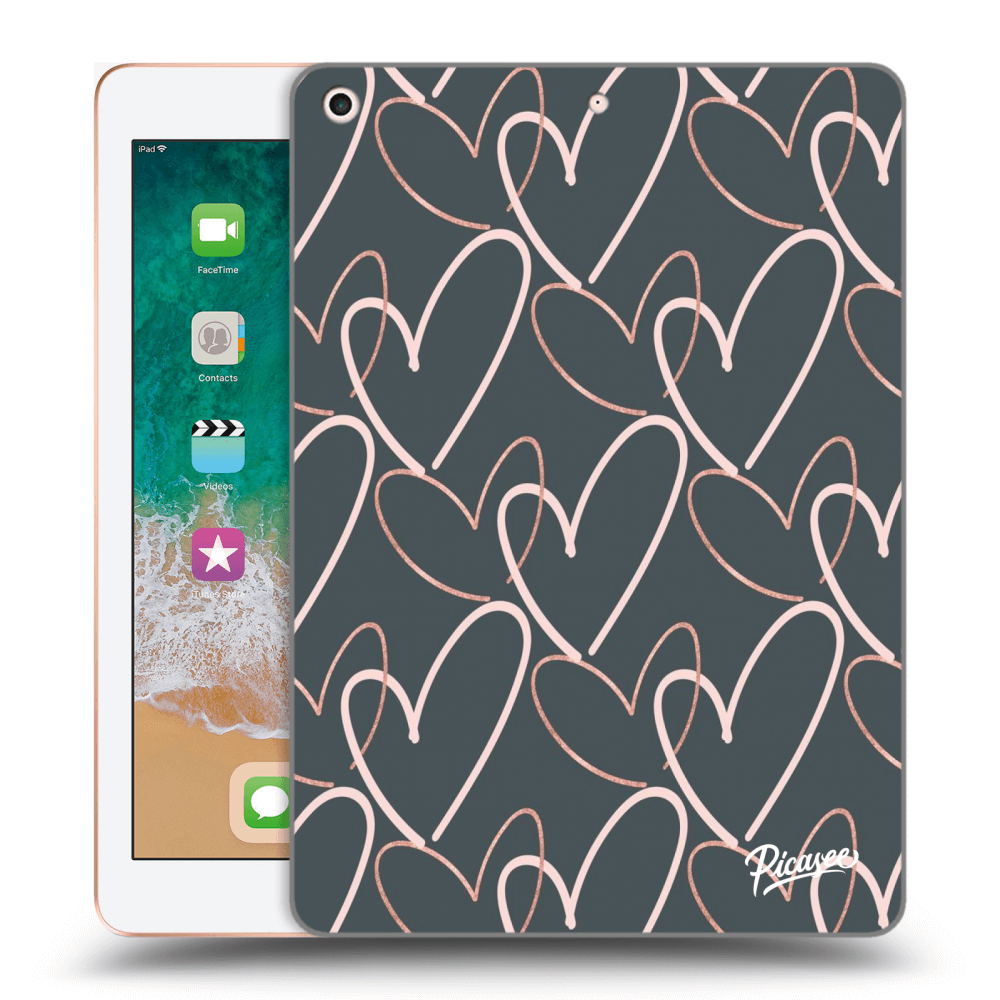Picasee transparente Silikonhülle für Apple iPad 9.7" 2018 (6. gen) - Lots of love