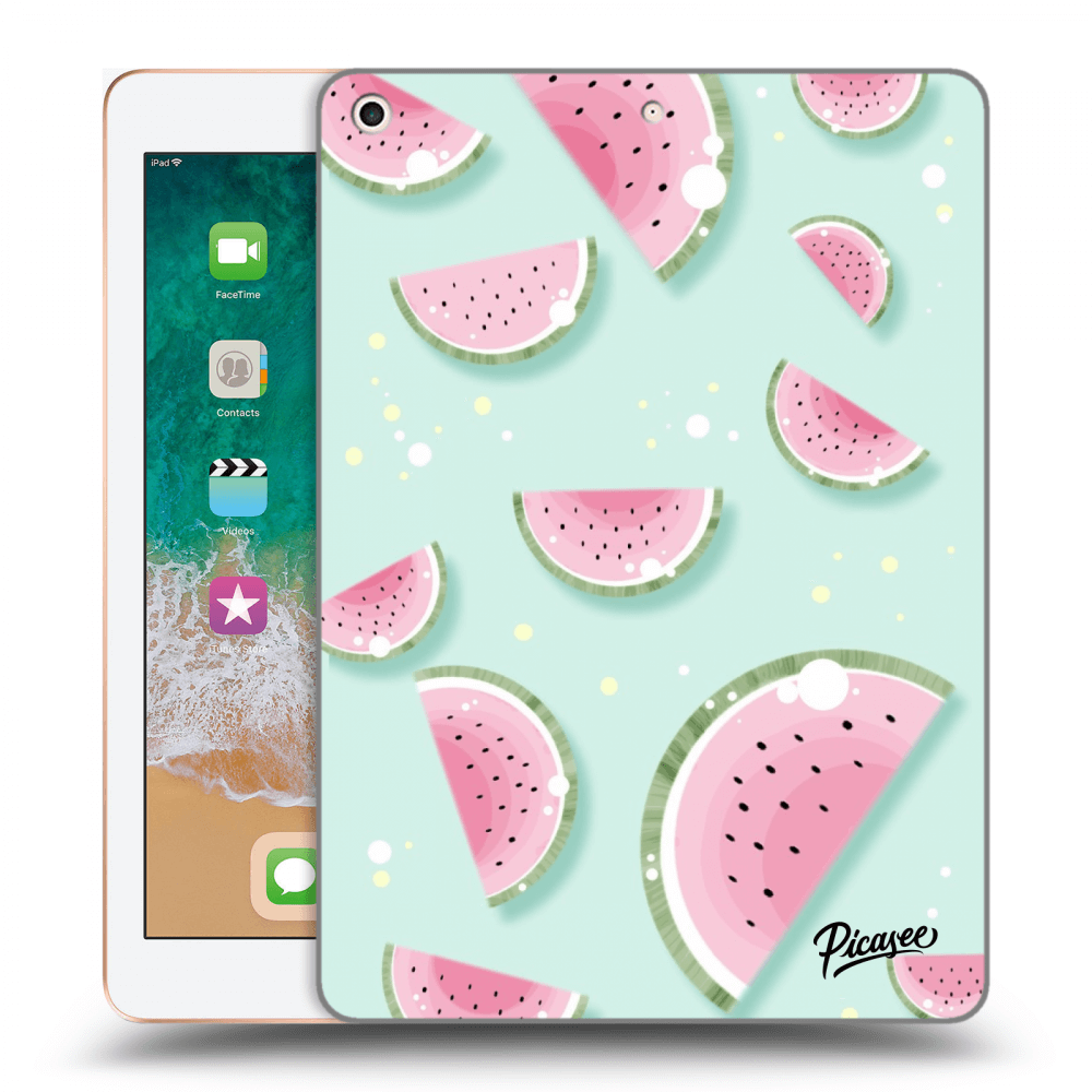 Picasee transparente Silikonhülle für Apple iPad 9.7" 2018 (6. gen) - Watermelon 2