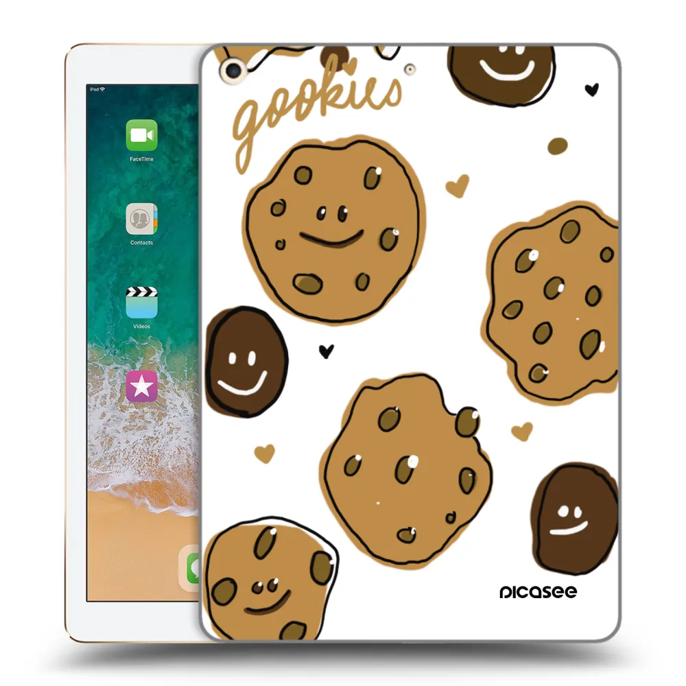 Picasee transparente Silikonhülle für Apple iPad 9.7" 2017 (5. gen) - Gookies