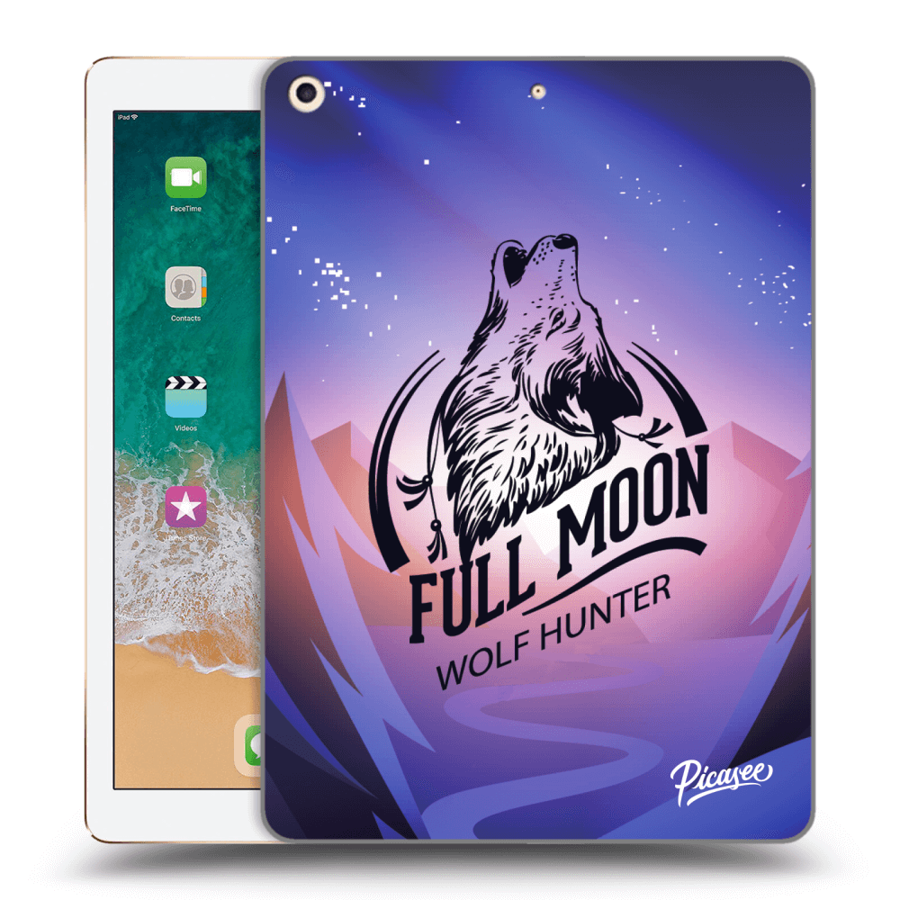 Picasee transparente Silikonhülle für Apple iPad 9.7" 2017 (5. gen) - Wolf