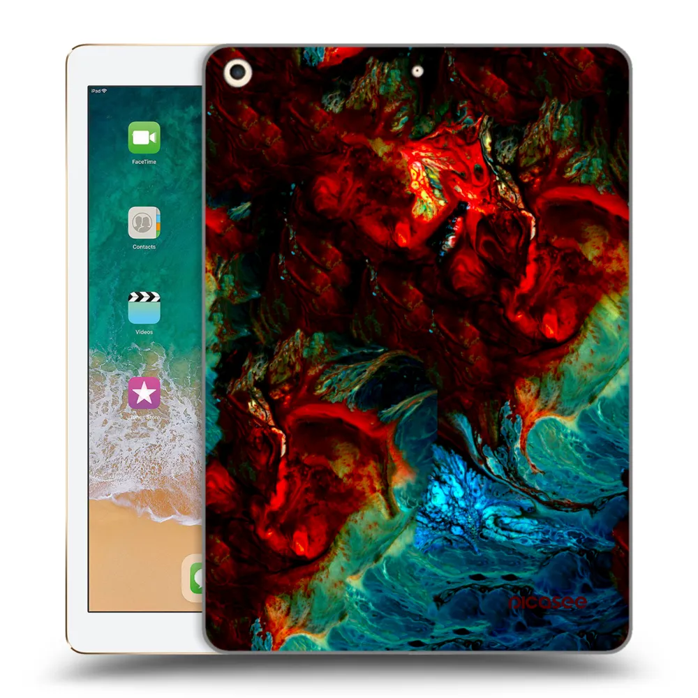 Picasee transparente Silikonhülle für Apple iPad 9.7" 2017 (5. gen) - Universe