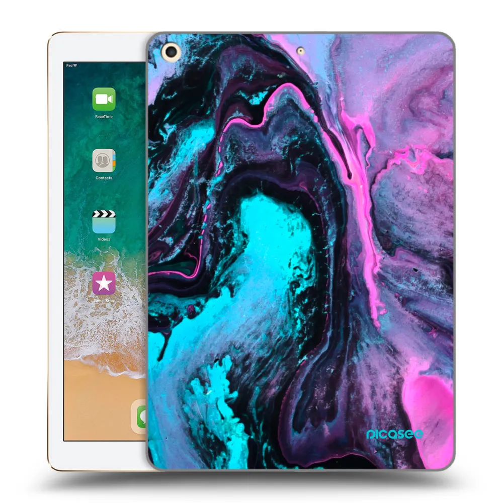 Picasee transparente Silikonhülle für Apple iPad 9.7" 2017 (5. gen) - Lean 2