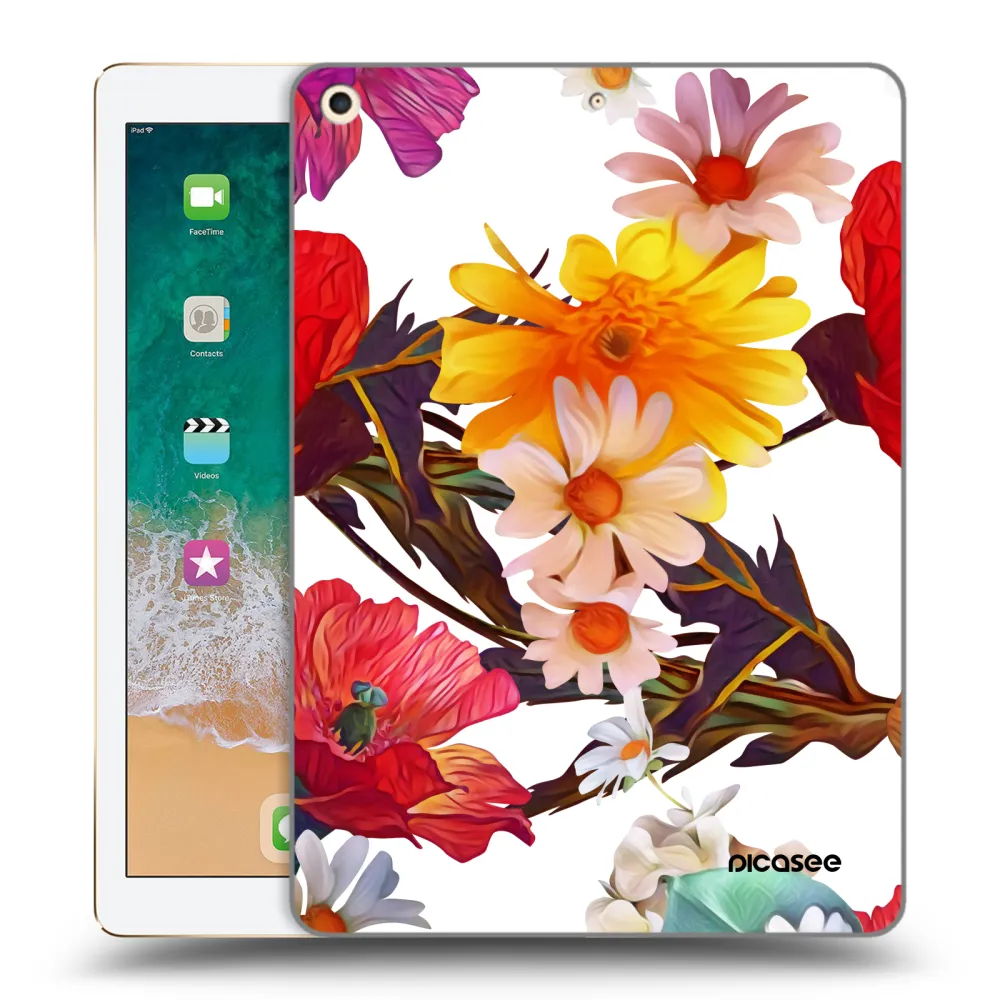 Picasee transparente Silikonhülle für Apple iPad 9.7" 2017 (5. gen) - Meadow