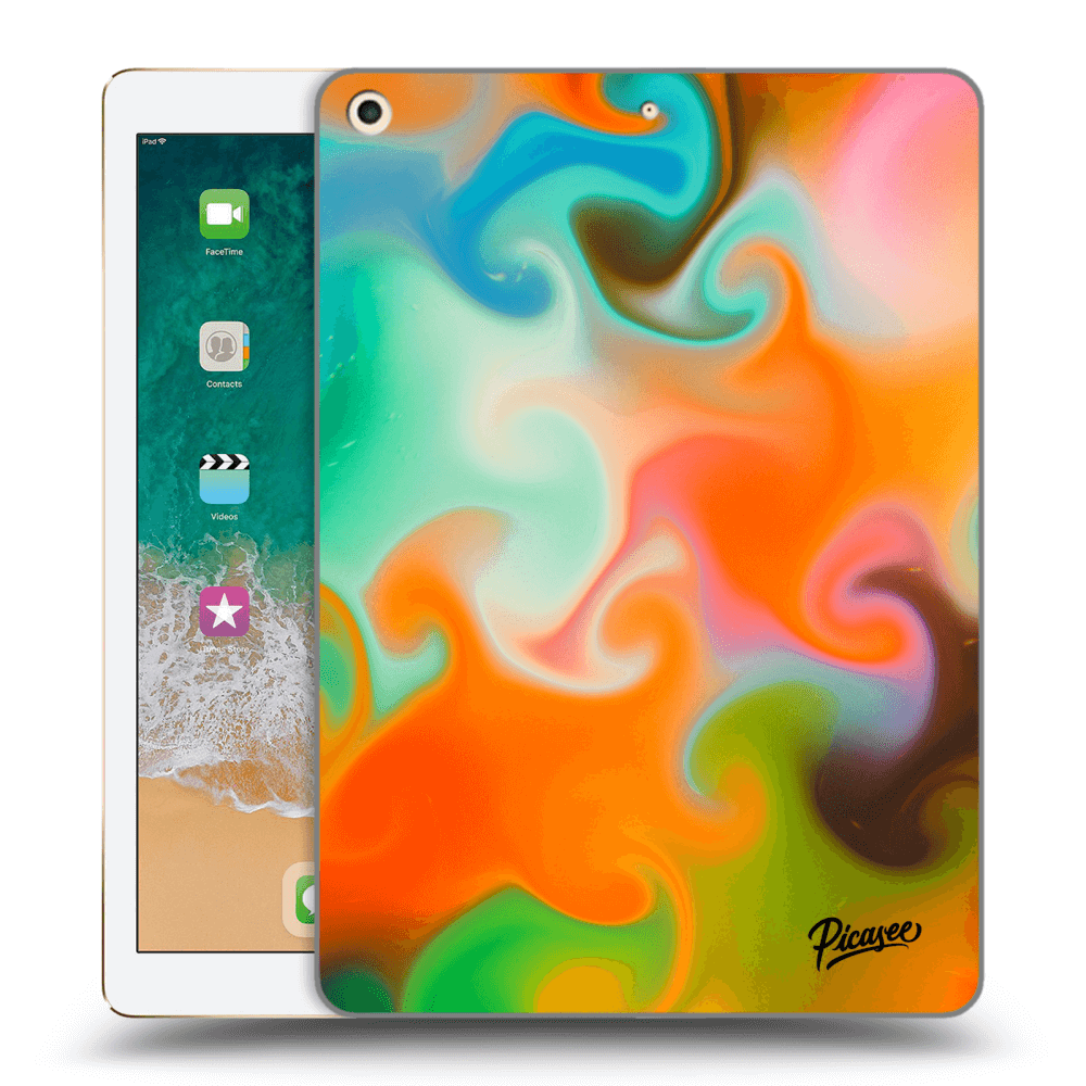 Picasee transparente Silikonhülle für Apple iPad 9.7" 2017 (5. gen) - Juice