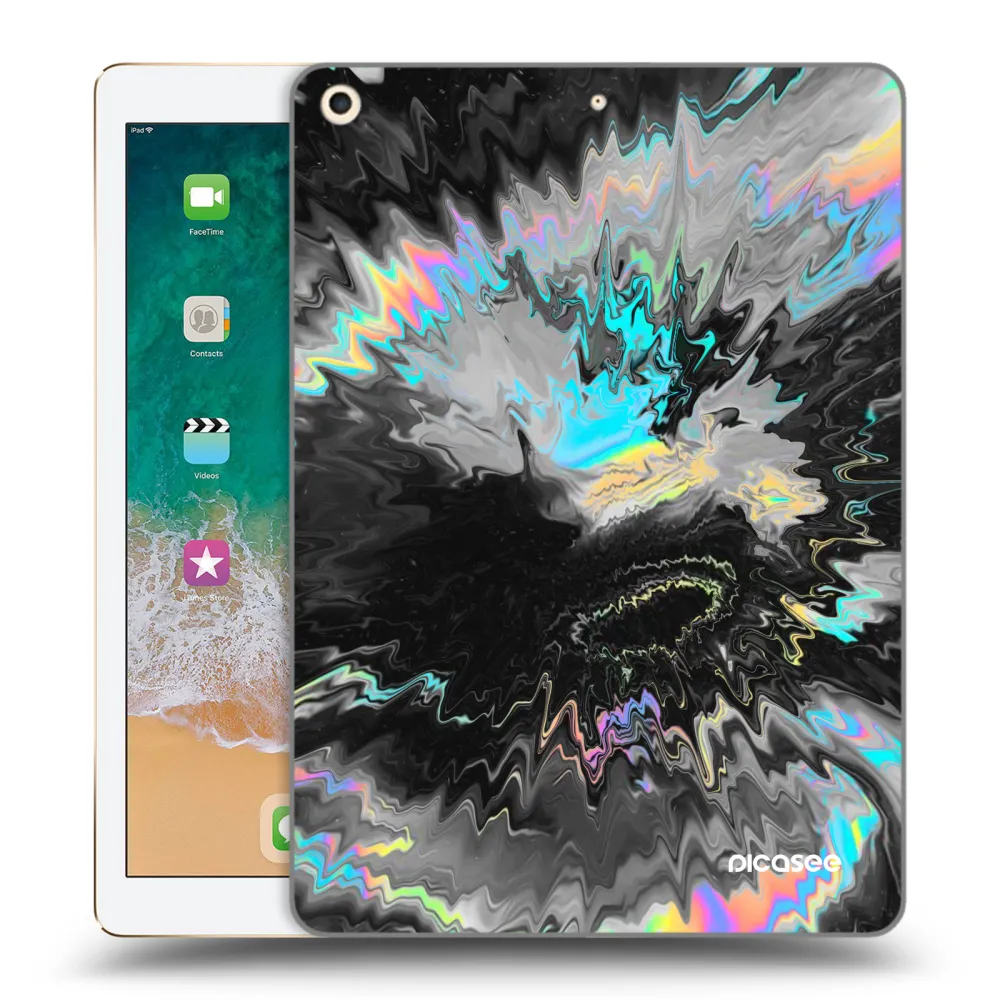 Picasee transparente Silikonhülle für Apple iPad 9.7" 2017 (5. gen) - Magnetic