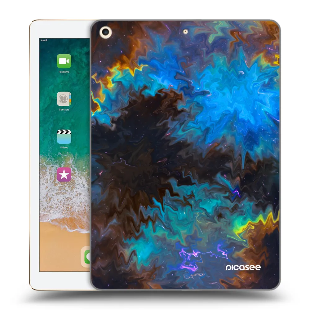 Picasee transparente Silikonhülle für Apple iPad 9.7" 2017 (5. gen) - Space
