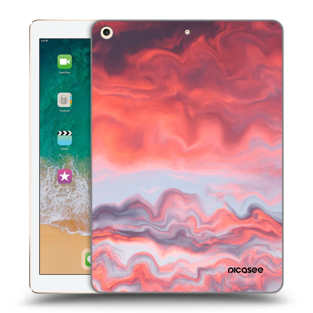 Picasee transparente Silikonhülle für Apple iPad 9.7" 2017 (5. gen) - Sunset