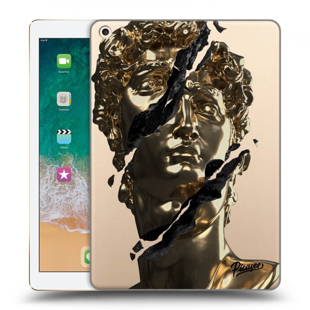 Picasee transparente Silikonhülle für Apple iPad 9.7" 2017 (5. gen) - Golder