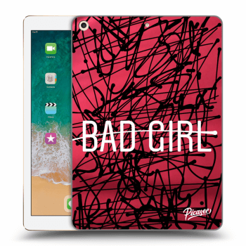 Picasee transparente Silikonhülle für Apple iPad 9.7" 2017 (5. gen) - Bad girl