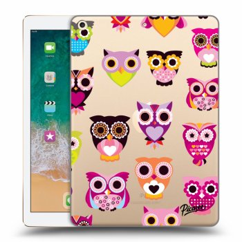 Picasee transparente Silikonhülle für Apple iPad 9.7" 2017 (5. gen) - Owls