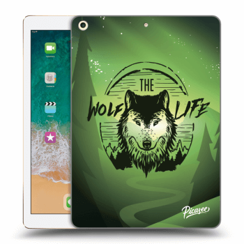 Picasee transparente Silikonhülle für Apple iPad 9.7" 2017 (5. gen) - Wolf life