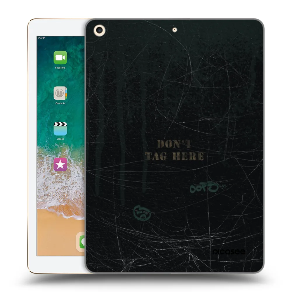 Picasee transparente Silikonhülle für Apple iPad 9.7" 2017 (5. gen) - DON´T TAG