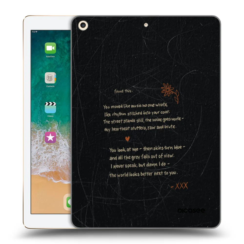 Picasee transparente Silikonhülle für Apple iPad 9.7" 2017 (5. gen) - POET
