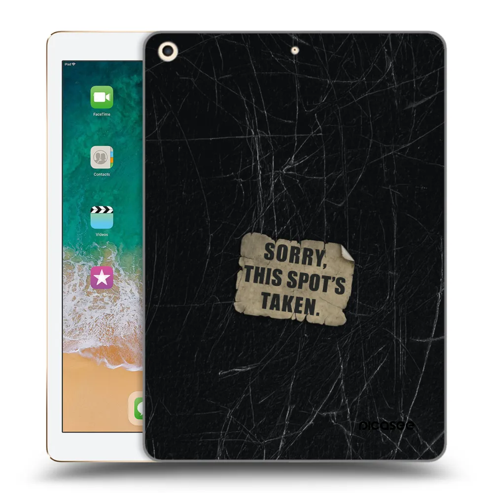 Picasee transparente Silikonhülle für Apple iPad 9.7" 2017 (5. gen) - SORRY