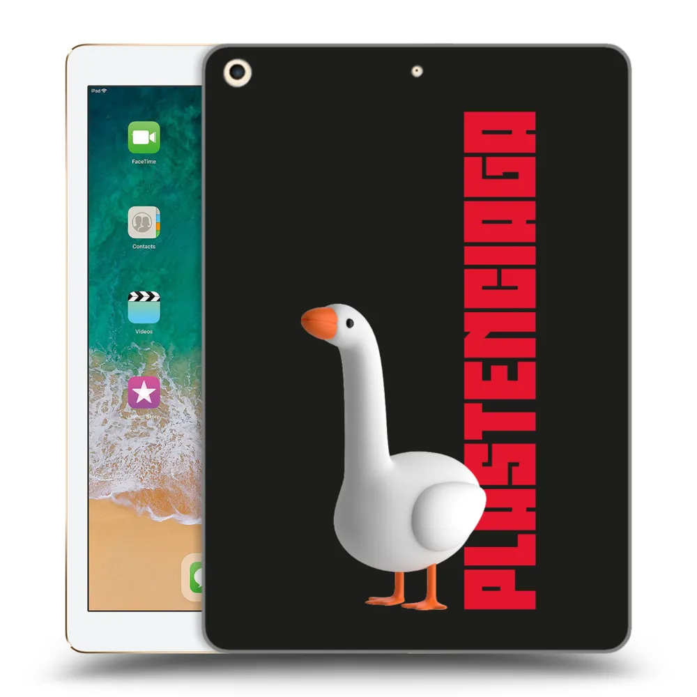 Picasee transparente Silikonhülle für Apple iPad 9.7" 2017 (5. gen) - Kiky Ricky