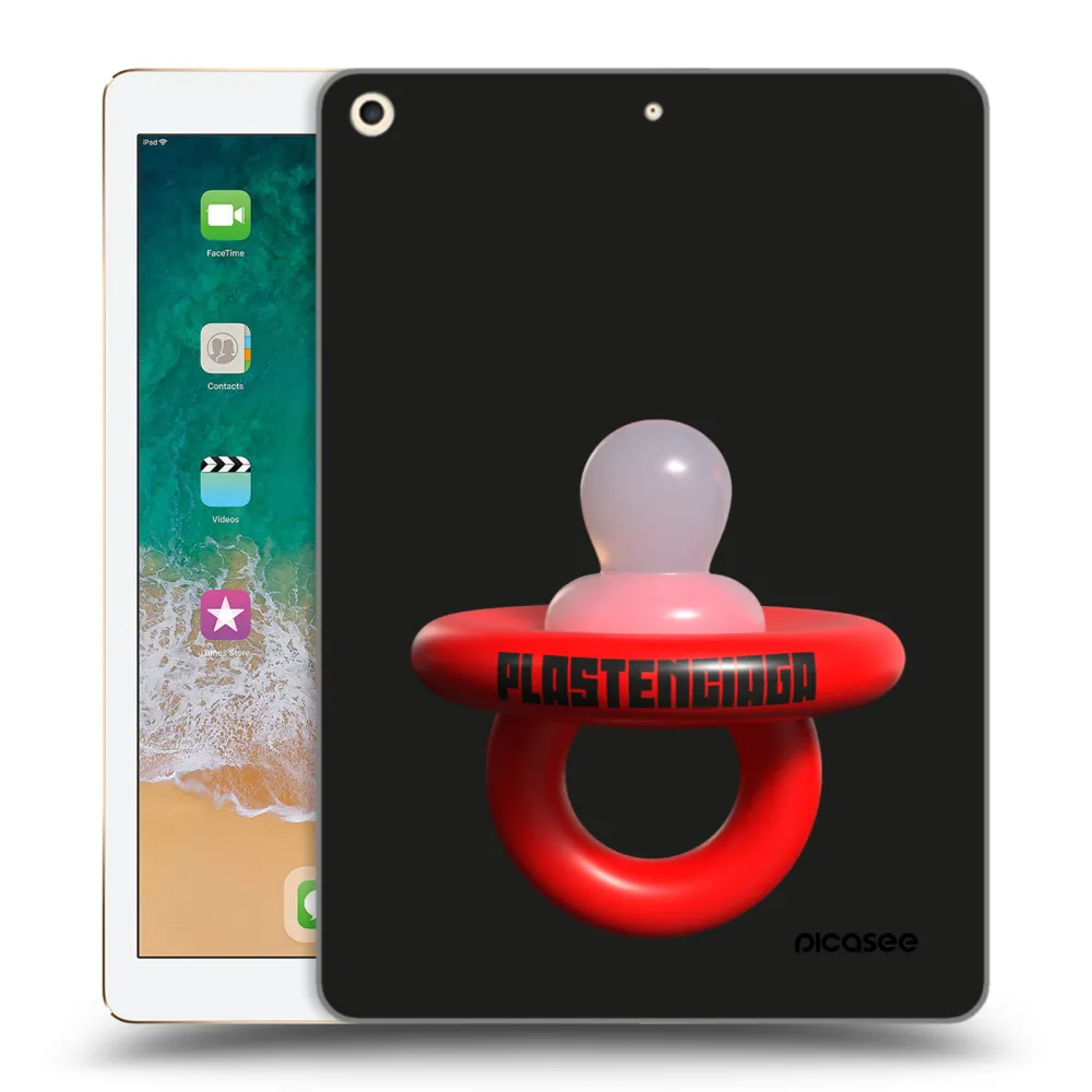 Picasee transparente Silikonhülle für Apple iPad 9.7" 2017 (5. gen) - Le Dudel