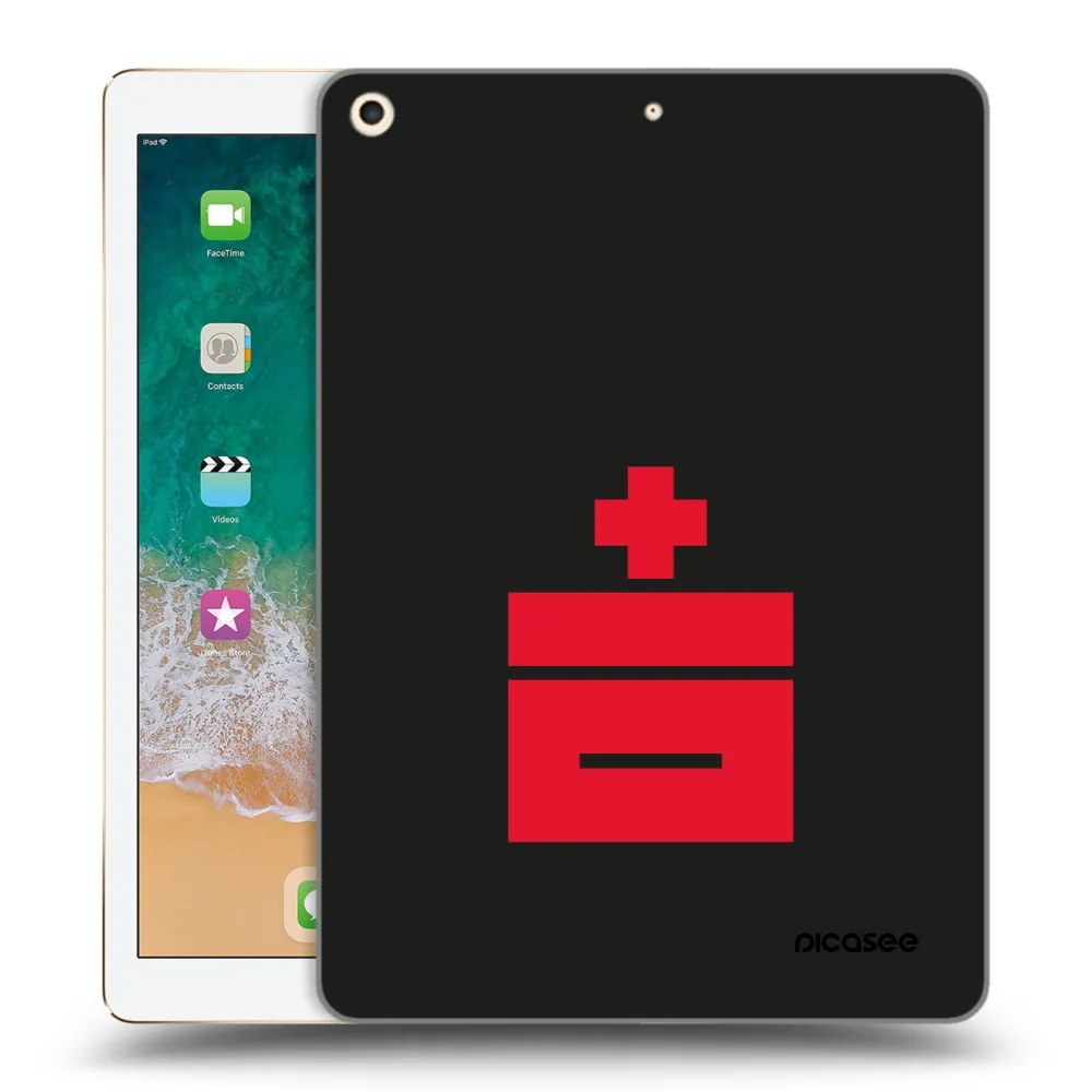Picasee transparente Silikonhülle für Apple iPad 9.7" 2017 (5. gen) - Le Plastenciaga