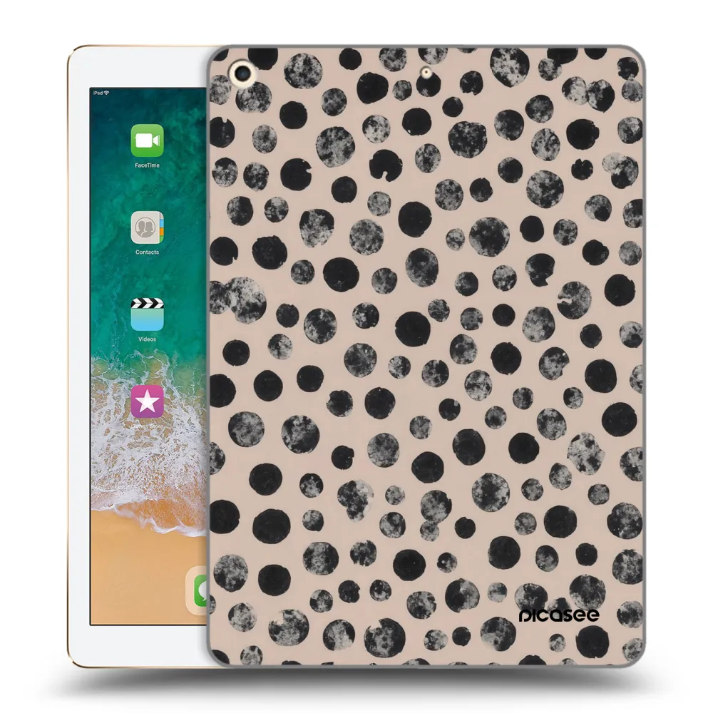 Picasee transparente Silikonhülle für Apple iPad 9.7" 2017 (5. gen) - Dots