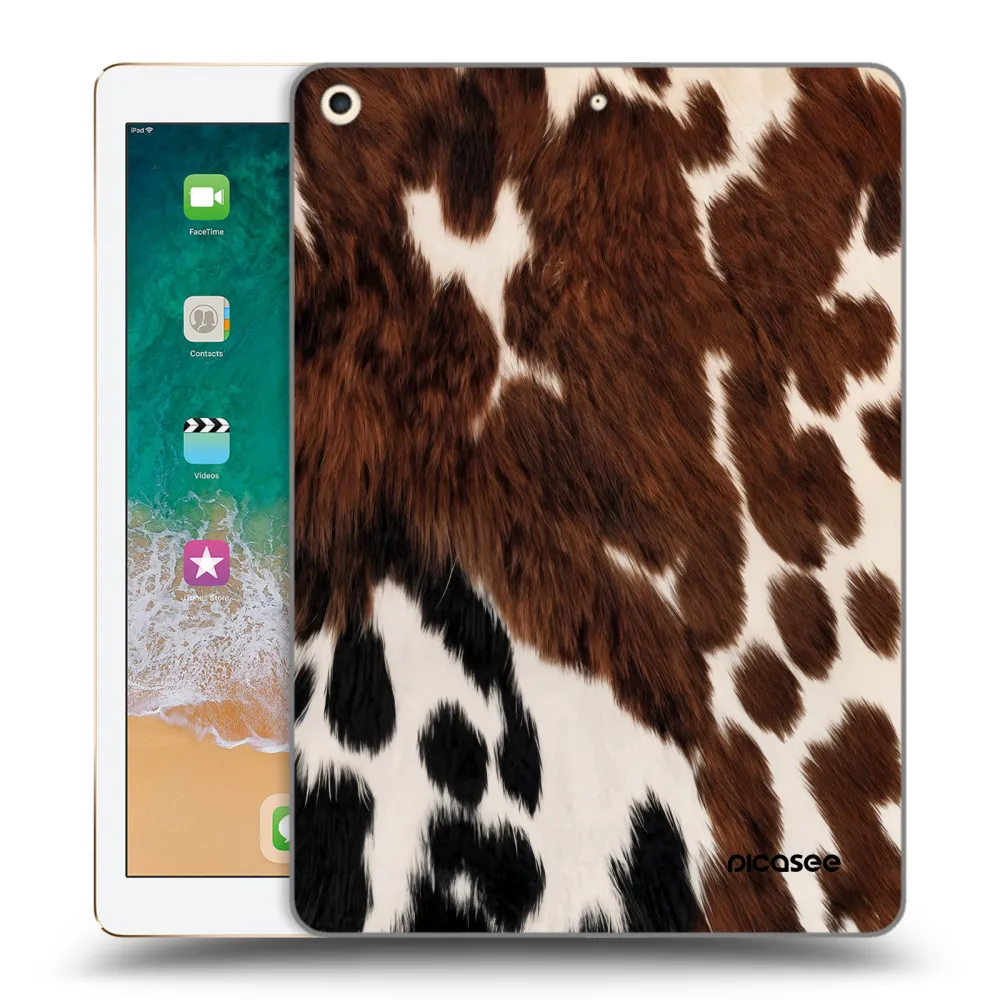 Picasee transparente Silikonhülle für Apple iPad 9.7" 2017 (5. gen) - Rust