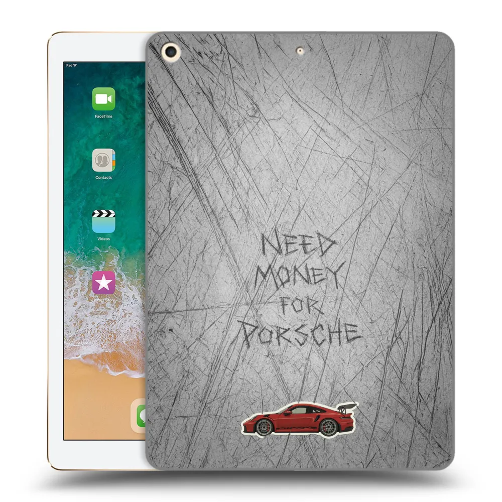 Picasee transparente Silikonhülle für Apple iPad 9.7" 2017 (5. gen) - Garage Scratch