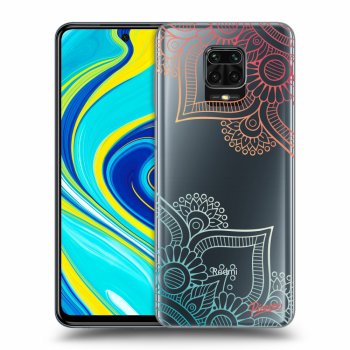 Picasee Xiaomi Redmi Note 9 Pro Hülle - Transparentes Silikon - Flowers pattern