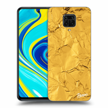 Picasee Xiaomi Redmi Note 9 Pro Hülle - Schwarzes Silikon - Gold