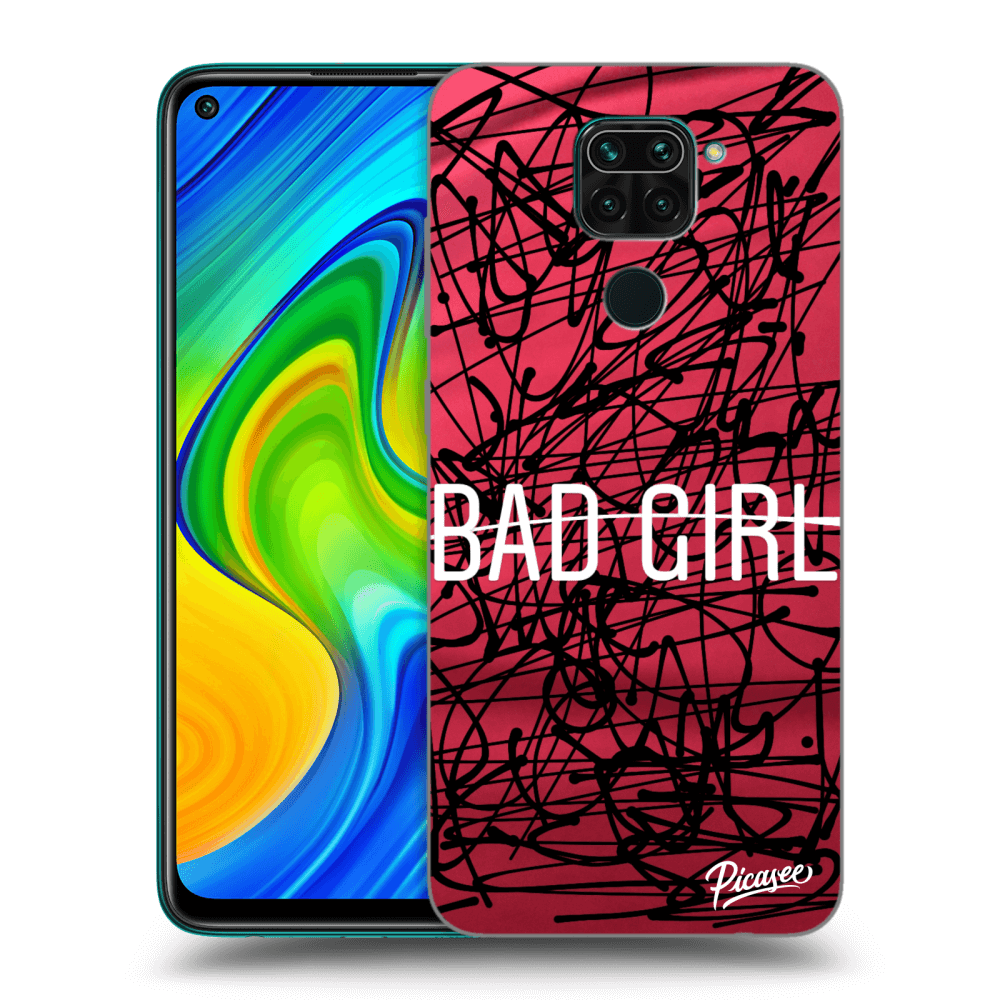 Picasee Xiaomi Redmi Note 9 Hülle - Transparentes Silikon - Bad girl