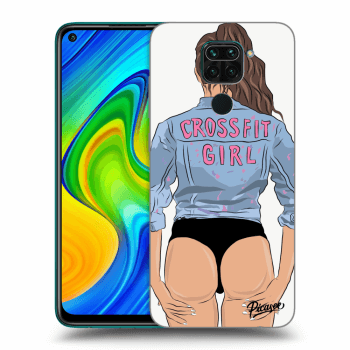 Picasee Xiaomi Redmi Note 9 Hülle - Transparentes Silikon - Crossfit girl - nickynellow