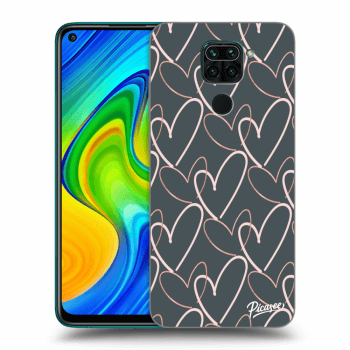 Picasee Xiaomi Redmi Note 9 Hülle - Transparentes Silikon - Lots of love