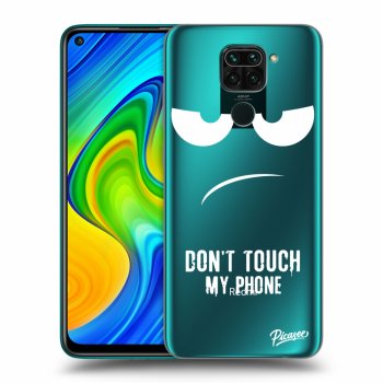 Picasee Xiaomi Redmi Note 9 Hülle - Transparentes Silikon - Don't Touch My Phone
