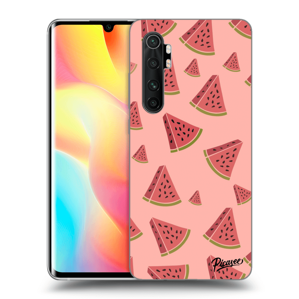 Picasee Xiaomi Mi Note 10 Lite Hülle - Schwarzes Silikon - Watermelon