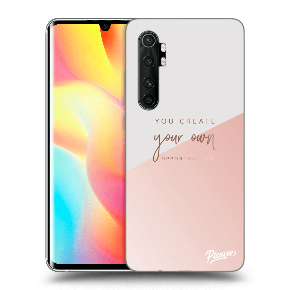 Picasee Xiaomi Mi Note 10 Lite Hülle - Schwarzes Silikon - You create your own opportunities