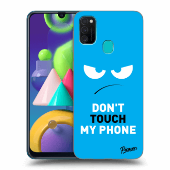 Hülle für Samsung Galaxy M21 M215F - Angry Eyes - Blue