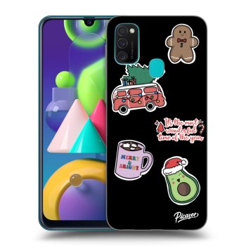 Hülle für Samsung Galaxy M21 M215F - Christmas Stickers