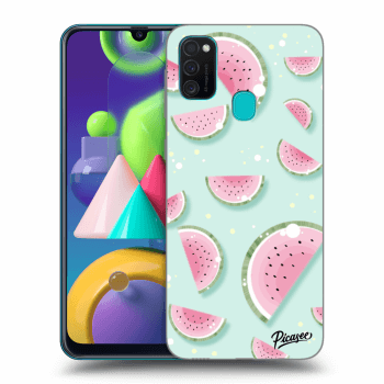 Picasee Samsung Galaxy M21 M215F Hülle - Schwarzes Silikon - Watermelon 2